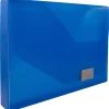 Plastic Portfolio Case with Buckle Closure, Dark Blue (32932769)<JAM Paper Online