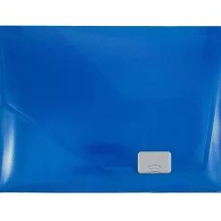 Plastic Portfolio Case with Buckle Closure, Dark Blue (32932769)<JAM Paper Online