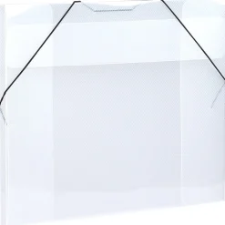 Plastic Portfolio Case with Elastic Closure, Clear (6102 001)<JAM Paper Hot