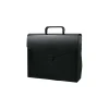 ® Plastic Portfolio File Carry Case with Handles, 10 x 12 x 4, Black, Sold Individually (7206027)<JAM Paper Hot