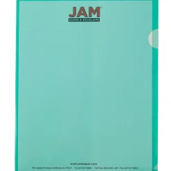 Sheet Protectors|JAM Paper ® Plastic Sleeves, 9" x 12", Green, 12/Pack (226325846)