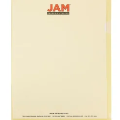 Sheet Protectors|JAM Paper ® Plastic Sleeves, 9" x 12", Yellow, 120/Pack (2226316991B)