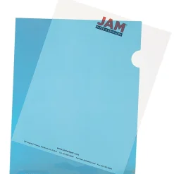 Sheet Protectors|JAM Paper Plastic Sleeves, 9" x 12", Blue, 12/Pack (2226316987)