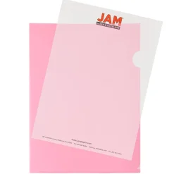 Sheet Protectors|JAM Paper Plastic Sleeves, 9" x 12", Red, 12/Pack (2226316989)