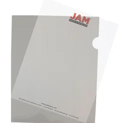 Sheet Protectors|JAM Paper ® Plastic Sleeves, 9" x 12", Smoke Gray, 12/Pack (2226316990)
