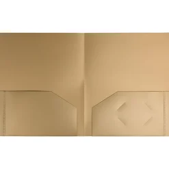 Pocket Folders|JAM Paper 2-Pocket Heavy Duty Plastic Folders, , 108/Pack (383Hgob) Gold