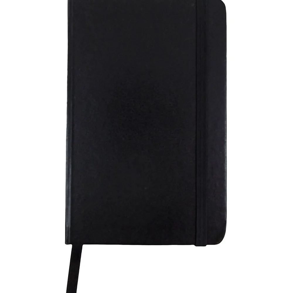 Notebooks|JAM Paper Pocket Notebook, 3.75" x 5.625", Narrow Ruled, 100 Sheets, Black (340526602)