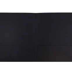 Pocket Folders|JAM Paper 2-Pocket Textured Linen Business Folders, , 25/Pack (386LBLA) Black