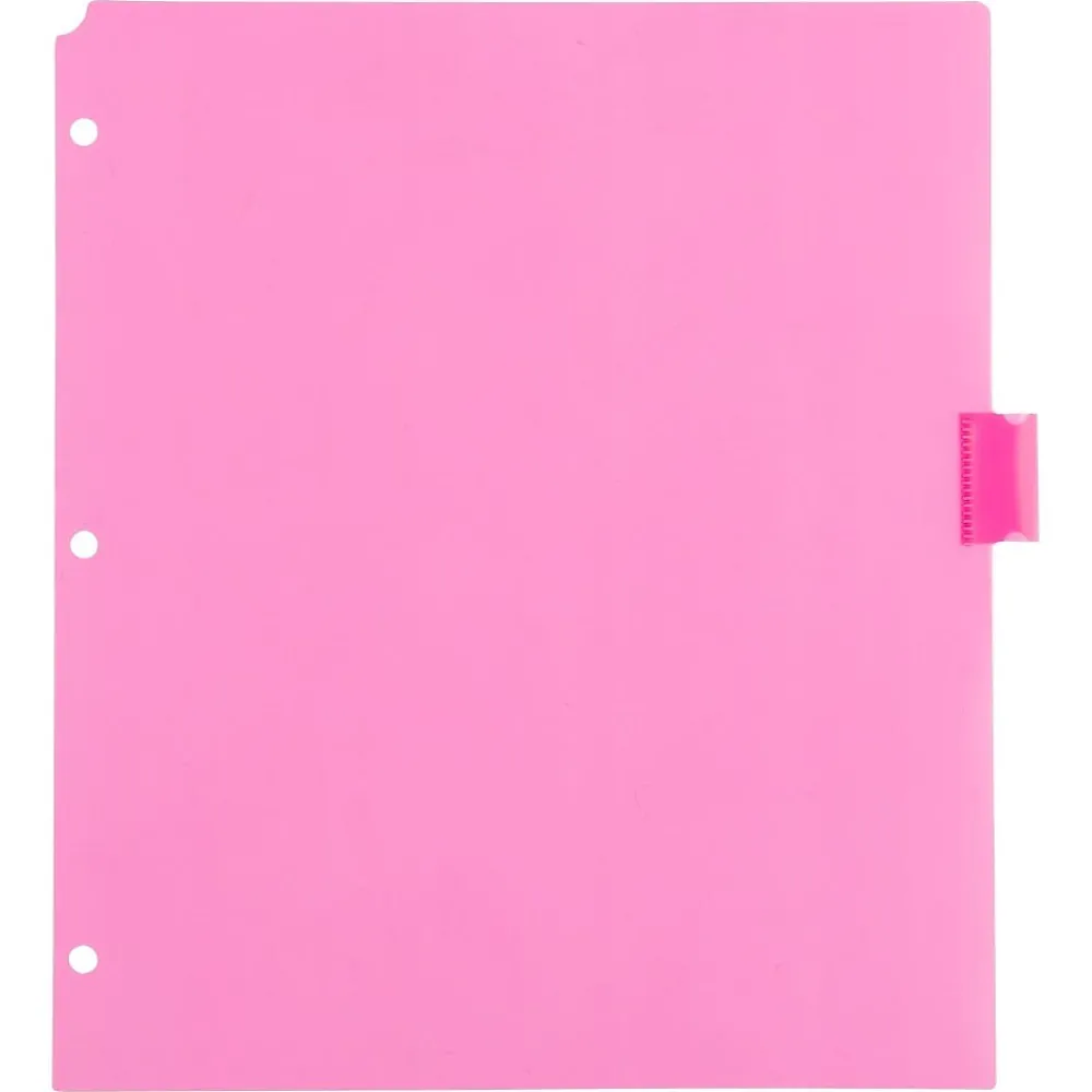 Dividers|JAM Paper Poly Dividers, 8-Tab, Assorted Colors, 6 Packs (375032922A)