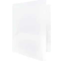 Pocket Folders|JAM Paper POP 2-Pocket Plastic Presentation Folder, Clear, 6/Pack (382ECLDD)