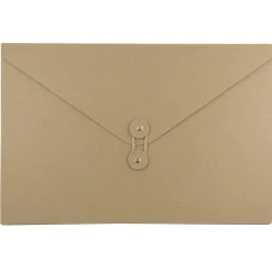 Portfolio Case with Drawstring Closure, Natural Brown (2008 201)<JAM Paper Hot