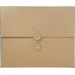 Portfolio Case with Drawstring Closure, Brown (3536847)<JAM Paper Clearance
