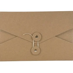 Portfolio Case with Drawstring Closure, Brown (3036KRAFT)<JAM Paper Clearance