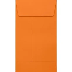Online JAM Paper Self Seal #5 1/2 Coin Envelopes, 3 1/8" x 5 1/2", Mandarin Orange, 50/Pack (LUX-512CO-11-50)