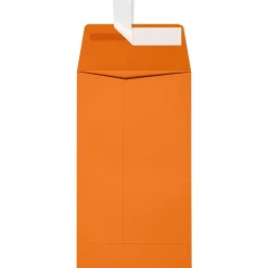 Online JAM Paper Self Seal #5 1/2 Coin Envelopes, 3 1/8" x 5 1/2", Mandarin Orange, 50/Pack (LUX-512CO-11-50)