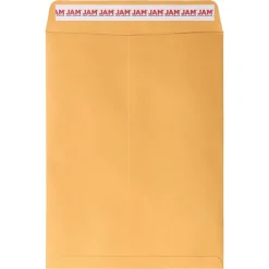 JAM Paper Self Seal Catalog Envelope, 9" x 12", Brown Kraft Manila, 100/Pack (13034231D)