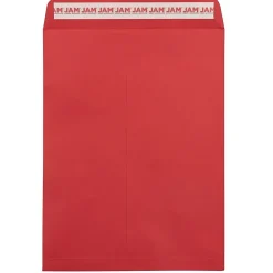 Hot JAM Paper Self Seal Catalog Envelope, 9" x 12", Red, 25/Pack (188447598)