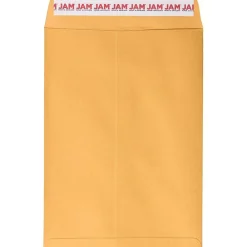 Sale JAM Paper Self Seal Catalog Envelope, 10 1/2" x 7 1/2", Brown Kraft Manila, 50/Pack (13034230I)