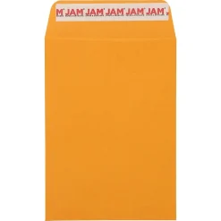 New JAM Paper Self Seal Catalog Envelopes, 5 1/2" x 7 1/2", Brown Kraft Manila, 100/Pack (400238465D)