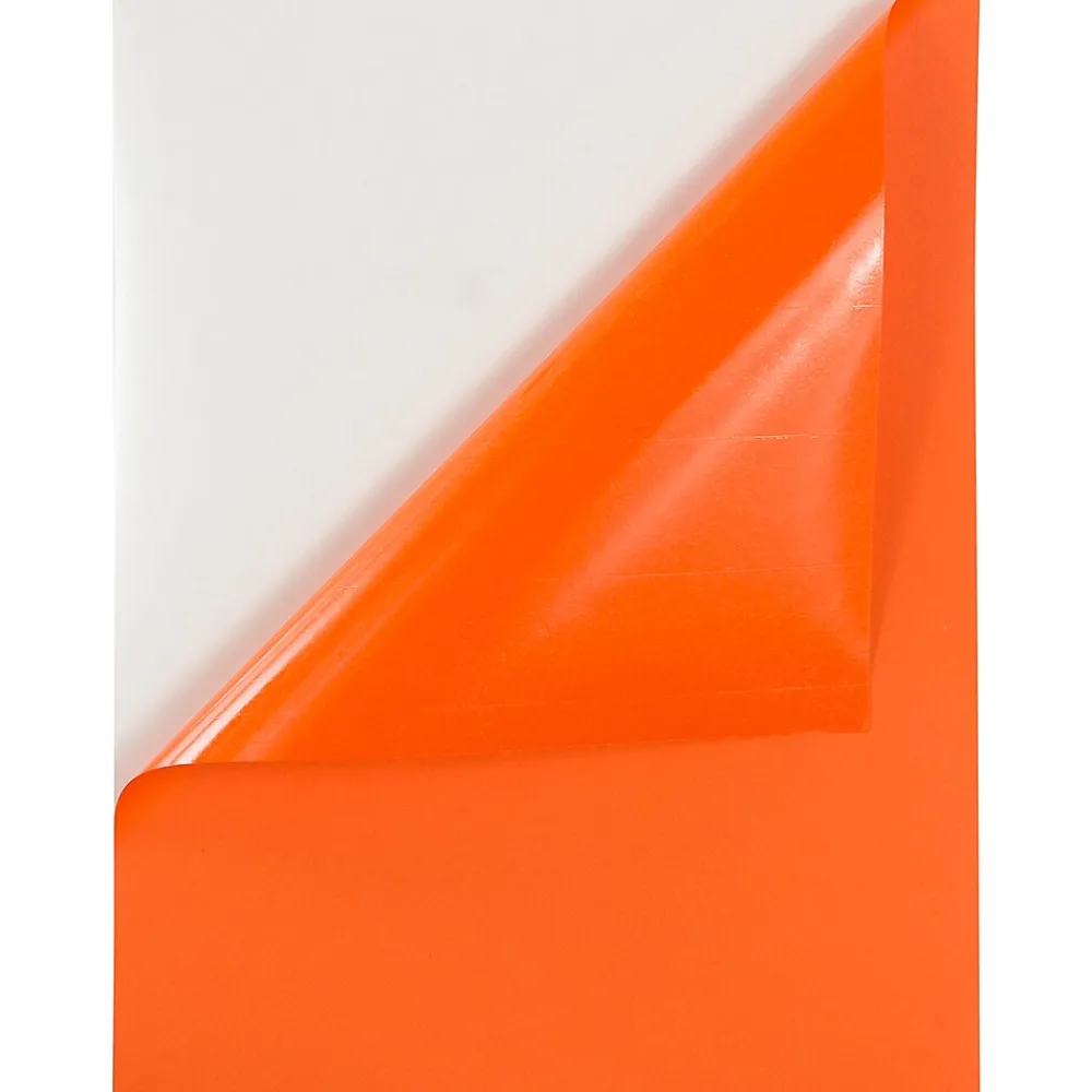 Outlet JAM Paper Shipping Labels, 8-1/2" x 11", , 1 Label/Sheet, 10 Labels/Pack (337628612) Orange