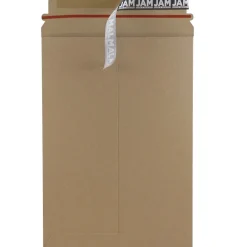 Outlet JAM Paper ® Stay-Flat Photo Mailer Stiff Envelopes with Self-Adhesive Closure, 6 x 8, Brown Kraft, Sold Individually (8866640)