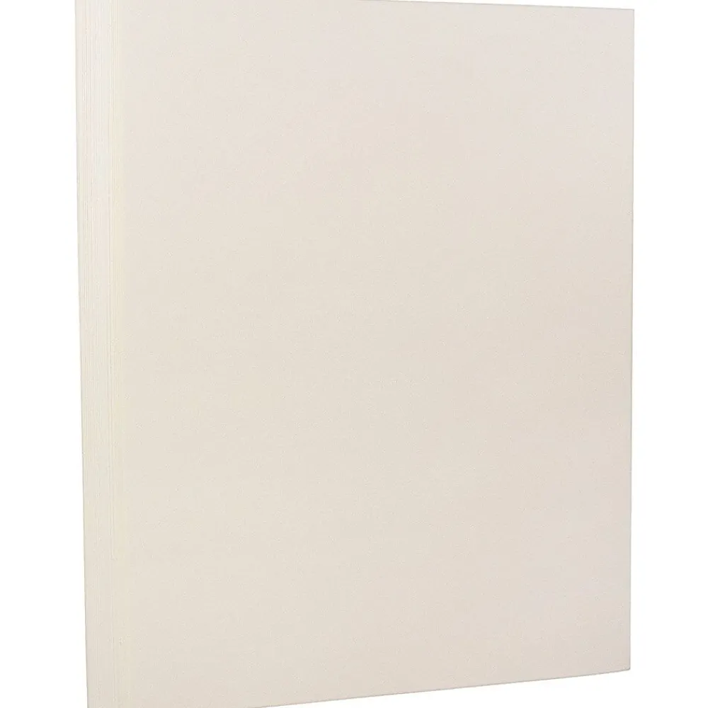 Card Stock*JAM Paper Strathmore 80 lb. Cardstock Paper, 8.5" x 11", Natural White, 250 Sheets/Ream (301115B)