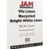 Card Stock*JAM Paper Strathmore 80 lb. Cardstock Paper, 8.5" x 11", Bright White, 50 Sheets/Pack (144000)