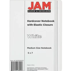 Notebooks|JAM Paper 1-Subject Pocket Notebook, 5" x 7", Wide Ruled, 100 Sheets, White (340526605)