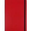 Notebooks|JAM Paper 1-Subject Pocket Notebook, 5.875" x 8.5", Narrow Ruled, 100 Sheets, Red (340526610)