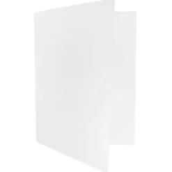 Pocket Folders|JAM Paper Two-Pocket Textured Linen Business Folders, , 6/Pack (95448D) White
