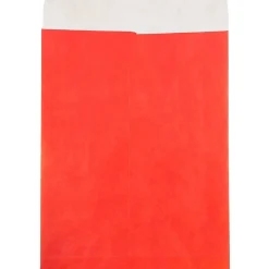 Clearance JAM Paper Tyvek Open End Open End #13 Catalog Envelope, 10" x 13", Red, 10/Pack (V021383B)