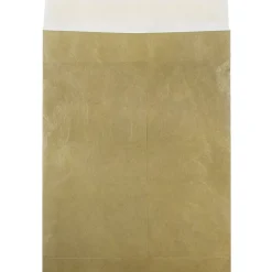 Outlet JAM Paper Tyvek Open End Clasp #13 Catalog Envelope, 10" x 13", Gold, 10/Pack (V021378B)