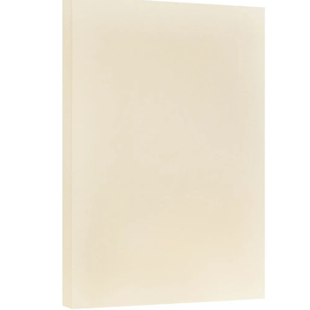 Card Stock*JAM Paper ® Vellum Bristol 67lb Cardstock, 11 x 17 Tabloid Coverstock, Ivory, 50 Sheets/Pack (16932837)