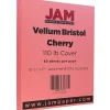 Card Stock*JAM Paper Vellum Bristol Cardstock Paper, 110 lbs., 8.5" x 11", Cherry Red, 50 Sheets/Pack (16932845)