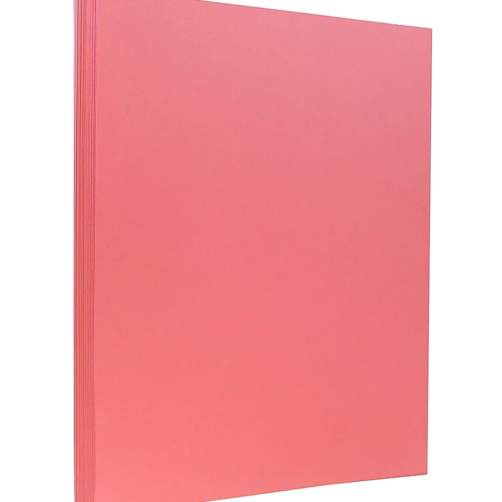 Card Stock*JAM Paper Vellum Bristol Cardstock Paper, 110 lbs., 8.5" x 11", Cherry Red, 50 Sheets/Pack (16932845)
