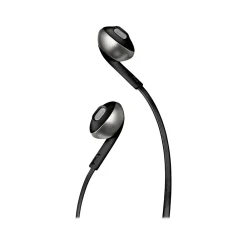 TUNE 205 Stereo Earbud Headphones, Black (T205BLKAM)<JBL Outlet