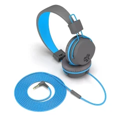 JBuddies Studio On-Ear Kids Headphone,Gray/Blue (JKSTUDIO-GRYBLU-BOX)<JLab Online