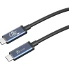 j5create 2.6' USB C to USB C Cable, Male to Male, Black/Space Gray (JUC29L08)