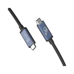 j5create 2.6' USB C to USB C Cable, Male to Male, Black/Space Gray (JUC29L08)