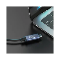 j5create 2.6' USB C to USB C Cable, Male to Male, Black/Space Gray (JUC29L08)