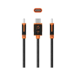 j5create 5.9' USB C to USB C Power Cable, Male to Male, Black (JUCX25L18)