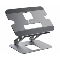 Aluminum Multi-Angle Laptop Stand for Up to 16" Laptops, 11.4" x 8.9", Space Gray (JTS127)<j5create Clearance