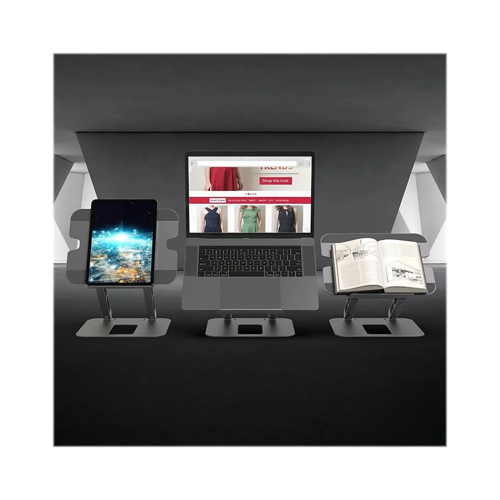 Aluminum Multi-Angle Laptop Stand for Up to 16" Laptops, 11.4" x 8.9", Space Gray (JTS127)<j5create Clearance
