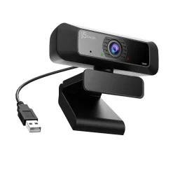 Hot j5create Create 2 USB 360° Rotation & 1080P HD Webcam, 2 Megapixels, Black (JVCU100)