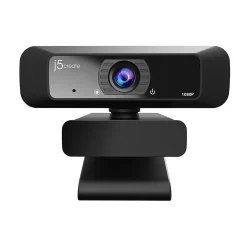 Hot j5create Create 2 USB 360° Rotation & 1080P HD Webcam, 2 Megapixels, Black (JVCU100)