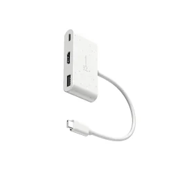 j5create Eco-Friendly 3-Port USB-C Hub, White (JCA379EW)