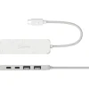 j5create Eco-Friendly 4-Port USB-C Hub, Pure White (JCH342EW)