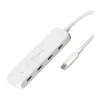 j5create Eco-Friendly 4-Port USB Type-C Hub, Pure White (JCH345EW)