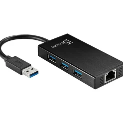 j5create 3-Port USB 3.0 Hub, Black (JUH470)
