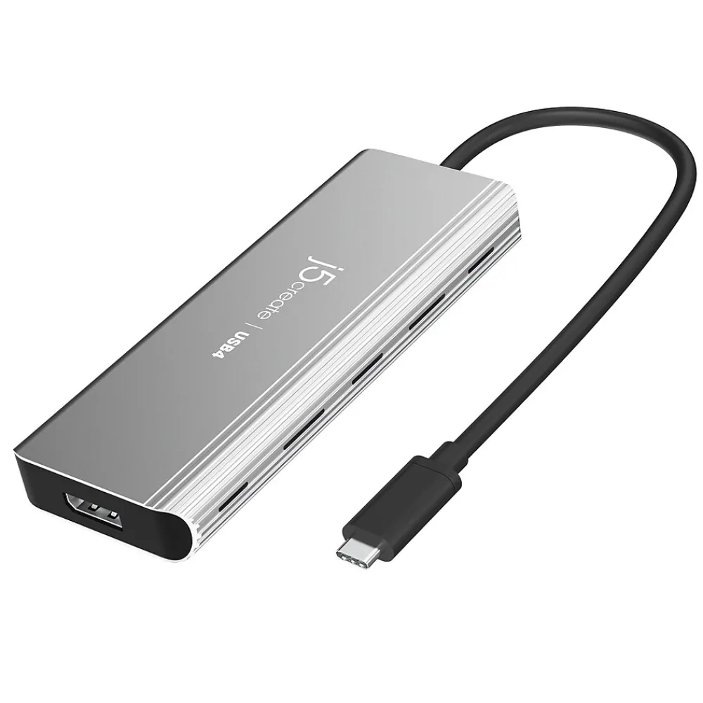 j5create 5-Port USB Type-C Hub, Space Gray (JCD401)